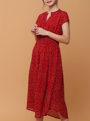 Dotty summer maxi dress