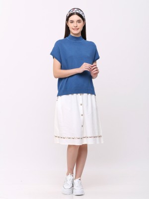 High neck knit top