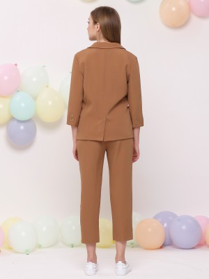 2 Set One Side Double Deck Pocket Blazer w/h Pants