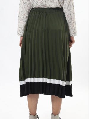 C-Bt Leb 3 Tones Pleated Skirt