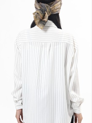 Stripe Shirt With A Button