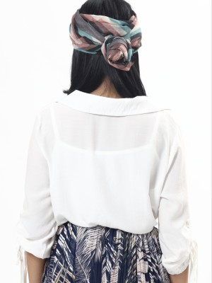 Sleeves Drawstring Top