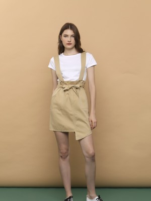 2PCS Tee And Pinafore Skirt