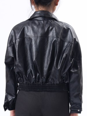 Biker Synthetic Leather Jacket