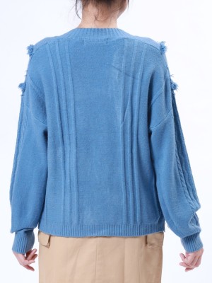 Fringe Long Sleeves Sweater