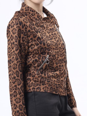 GGW tiger print biker jacket