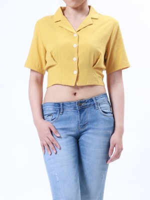 B-Sl Blaze Collar Crop Shirt