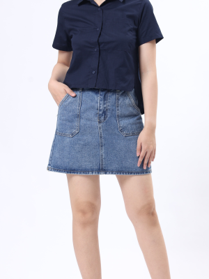 B-Bt Mini Denim Skirt