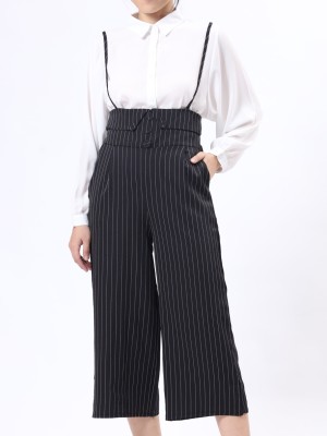 D-Bt Stripe High Waist Jumpsuit