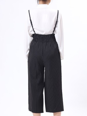 D-Bt Stripe High Waist Jumpsuit