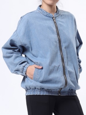 Oversize Denim Bomber