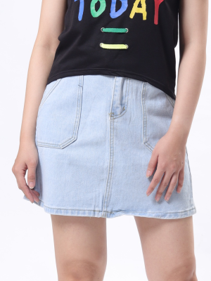 B-Bt Mini Denim Skirt