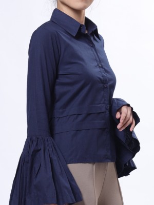 Trumpet Sleeves Shirt