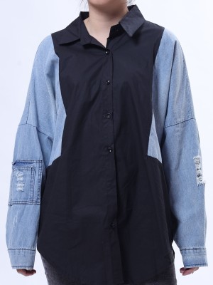 Denim Combine Shirt