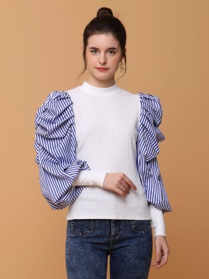Puff Sleeves Knitted Top