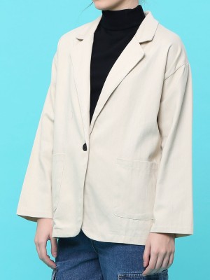 big pocket one button blazer