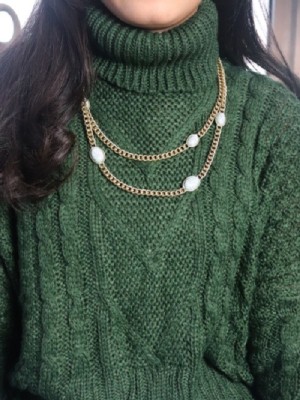 Layered chains necklace