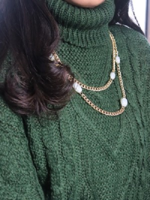 Layered chains necklace