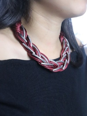 Braided necklace