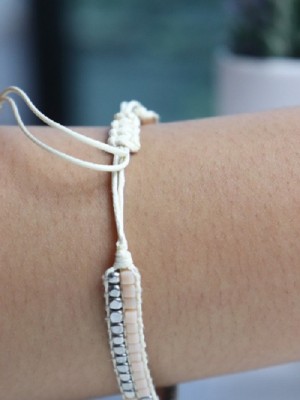 Stones braided bracelet