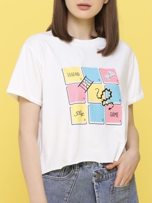 Game Legend Ular Tangga Cropped Tee