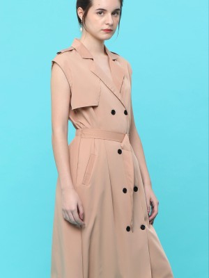 Long Vest Coat Dress