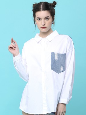 Ripped Pocket Combi Shirt