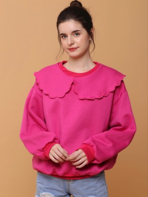 Flower Petal Outline Collar Sweater