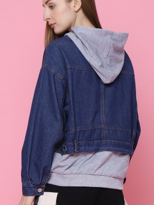 Shadow Double Hoodie Denim Jacket