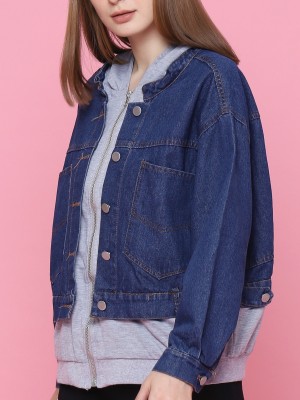 Shadow Double Hoodie Denim Jacket