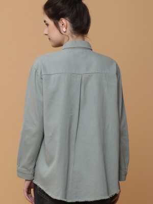 Unfinish Edge Outer Shirt