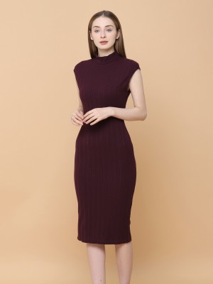 Knit Stretch Bodyfit Midi Dress