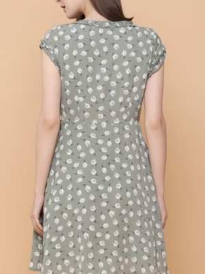 Flower Paint Print Sundress