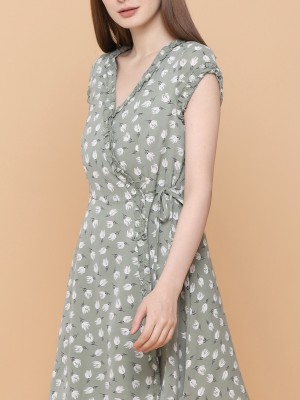 Flower Paint Print Sundress