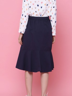 Button Up Ruffles Skirt