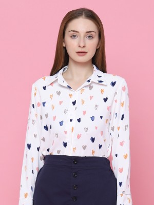 Heart Prints L/Slv Shirt