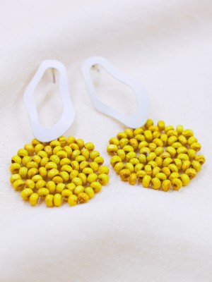 Mustard Bohem Earrings