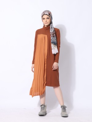 Ramadhan Moon High Neck Side Chiffon Combi