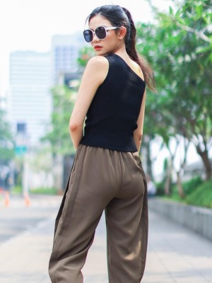Bottom Clip On Wide leg Trousers