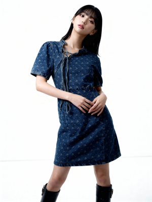 ELITE CNY Denim Oriental Dress RO1