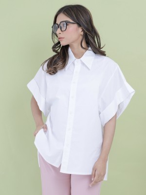 EID23 Yasira folded sleeves oversize shirt