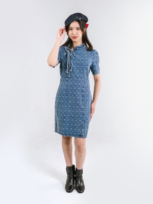 ELITE CNY Denim Oriental Dress RO1