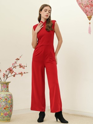 CNY24 Puff Shoulder Jumpsuit