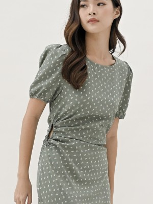 martha printed dress