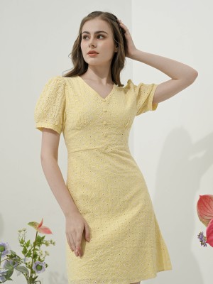 Flower Eyelet Summer Dress