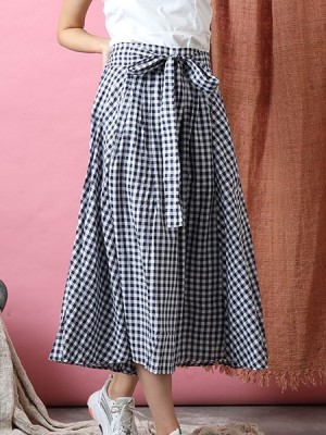 Cottage Core Gingham Long Shirt 