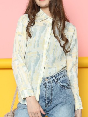 Swipe Paint Print Shirt