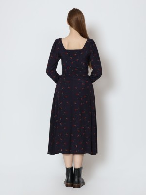 BFP HG Flower Print Midi Dress