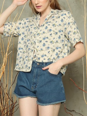 Daisy S/SLv floral shirt