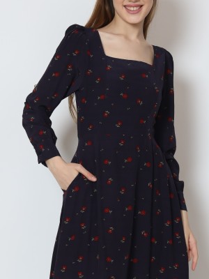 BFP HG Flower Print Midi Dress